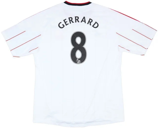2010-11 Liverpool Away Shirt Gerrard #8 - 9/10 - (XXL)