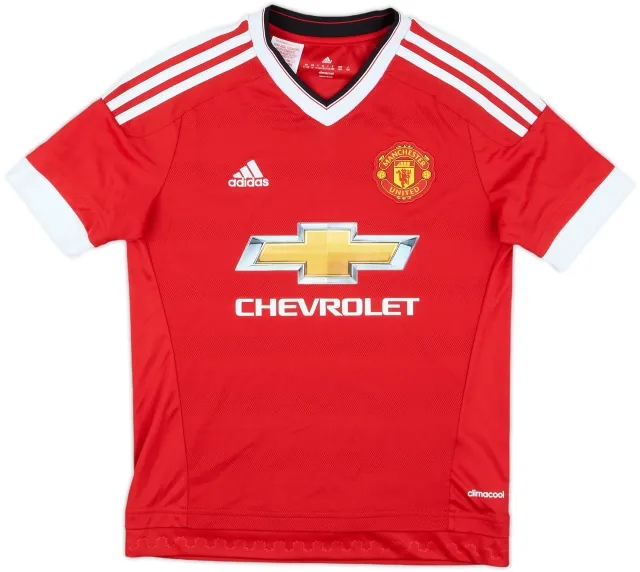 2015-16 Manchester United Home Shirt - 10/10 - (M.Boys)