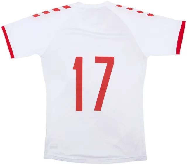 Hummel Denmark Mens SS Player Issue Away Shirt 2020
