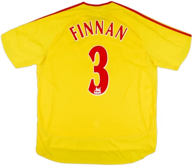 2006-07 Liverpool Away Shirt Finnan #3 - 8/10 - (XL)