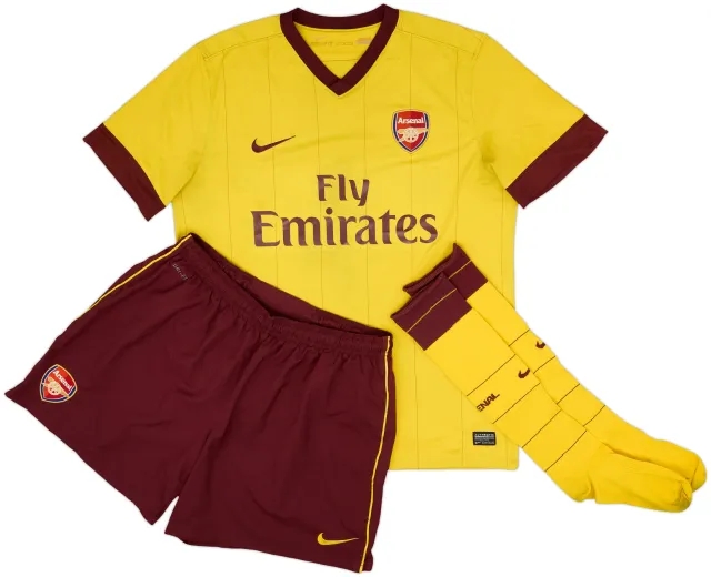 2010-13 Arsenal Away Full Kit Fabregas #4 - 7/10 - (L)