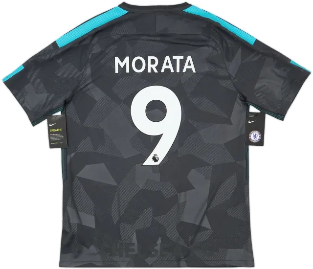 2017-18 Chelsea Away Shirt Morata #9 (L)