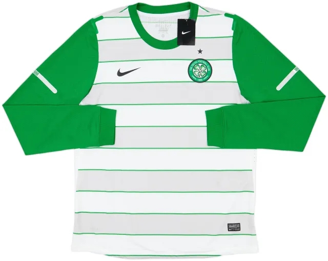2011-12 Celtic Player Issue Away L/S Shirt (XL)