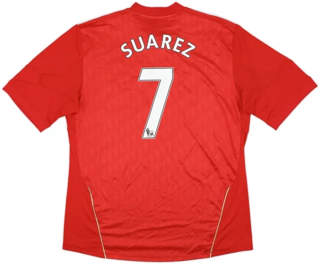2010-12 Liverpool Home Shirt Suarez #7 - 5/10 - (XL)