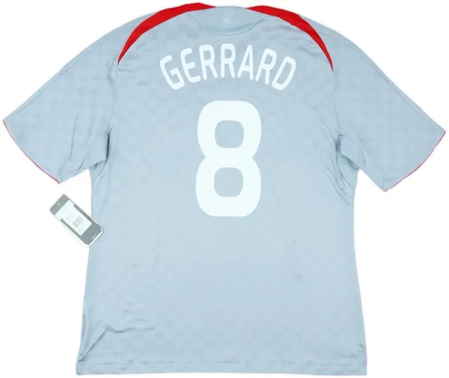 2008-09 Liverpool Away Shirt Gerrard #8 (XL)
