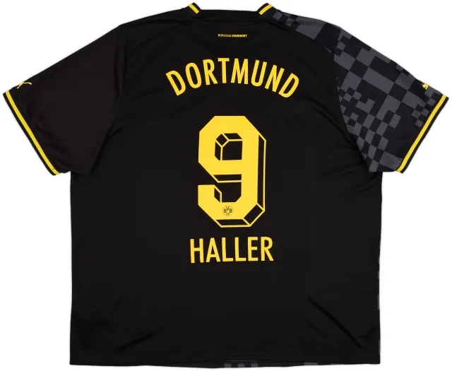 2022-23 Borussia Dortmund Away Shirt Haller #9 - 9/10 - (3XL)