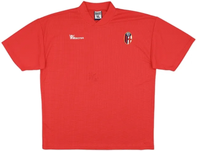 2001-02 Bologna Macron Signed Training Shirt - 9/10 - (XL)