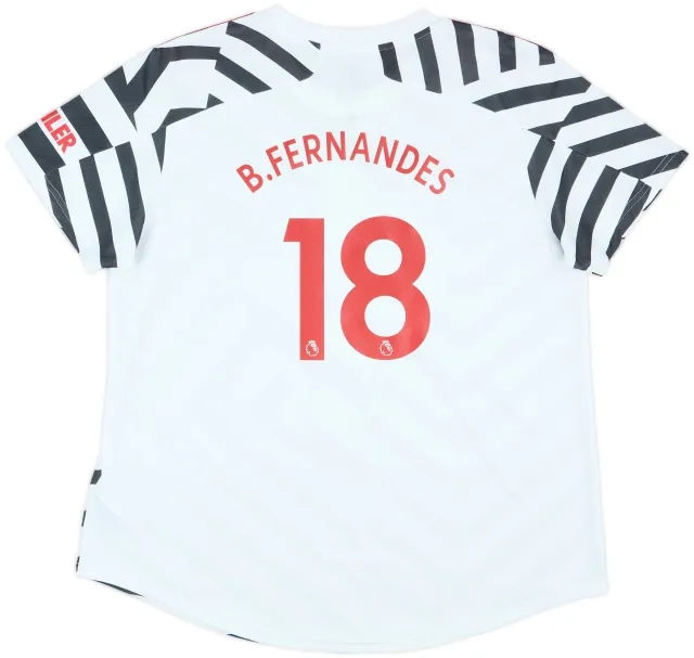 2020-21 Manchester United Third Shirt B.Fernandes #18 - 8/10 - (Women's XL)