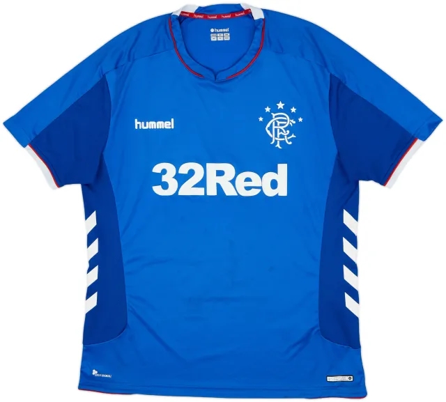 2018-19 Rangers Home Shirt - 7/10 - (XXL)