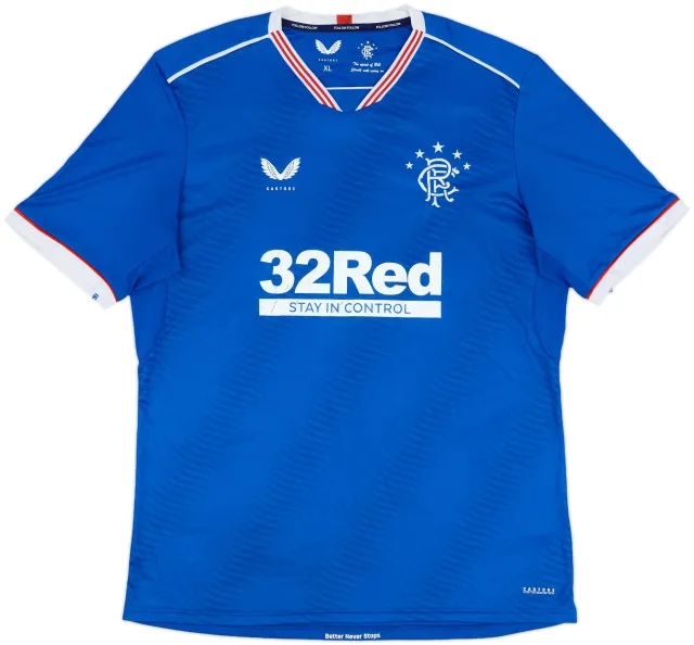 2020-21 Rangers Home Shirt - 6/10 - (XL)