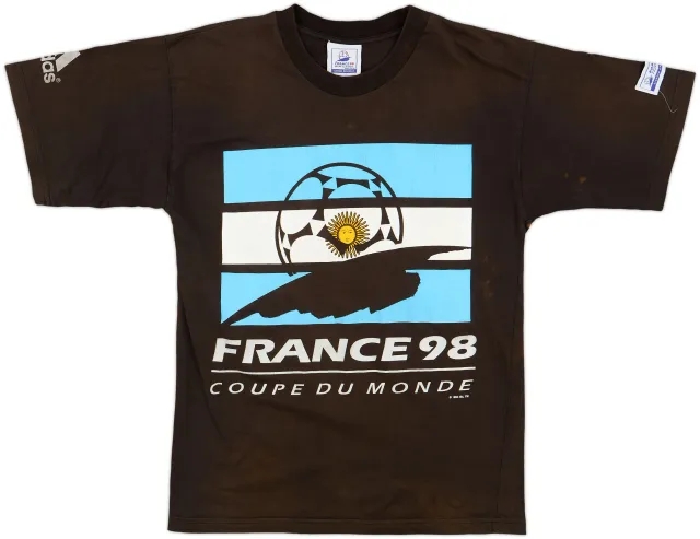 1998 Argentina 'France 98' adidas Graphic Tee - 4/10 - (S)