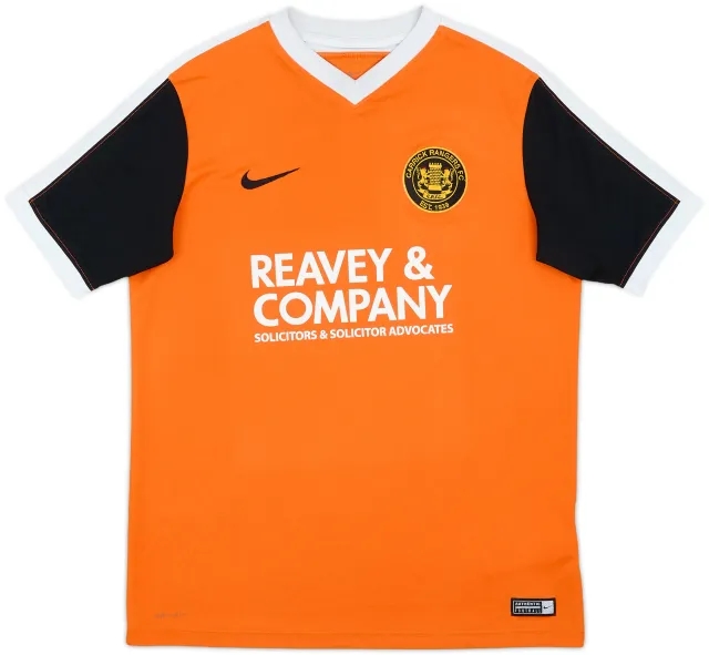Nike Carrick Rangers Boys SS Home Shirt 2016/18
