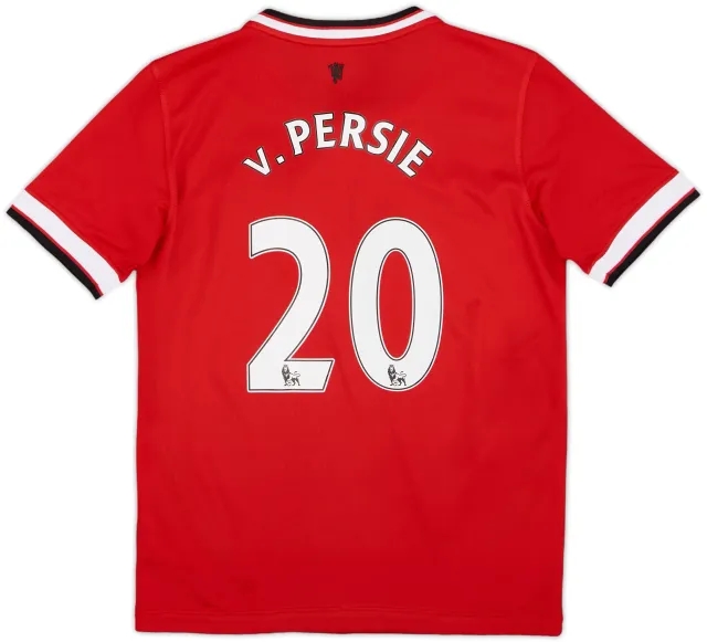 2014-15 Manchester United Home Shirt v.Persie #20 - 8/10 - (M.Boys)