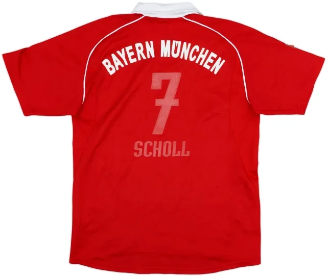 adidas Bayern Munich Boys SS Home Shirt 2005/06