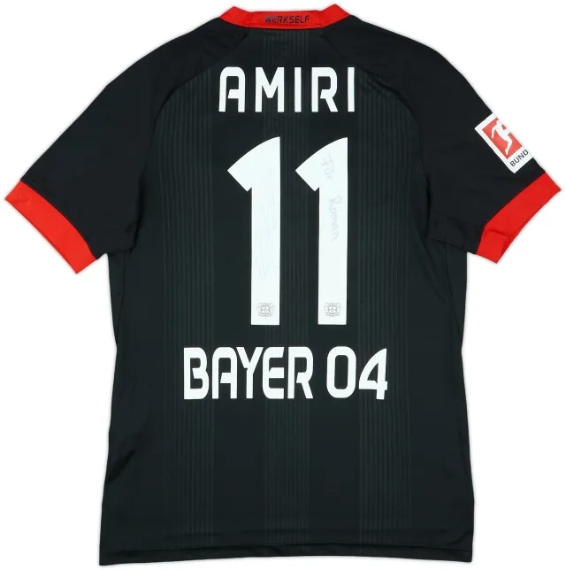 2020-21 Bayer Leverkusen Signed Home Shirt Amiri #11 - 7/10 - (S)
