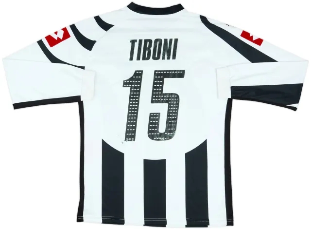 2006-07 Udinese Match Issue Home L/S Shirt Tiboni #15