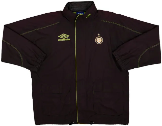 1998-99 Inter Milan Umbro Hooded Rain Jacket - 8/10 - (L)