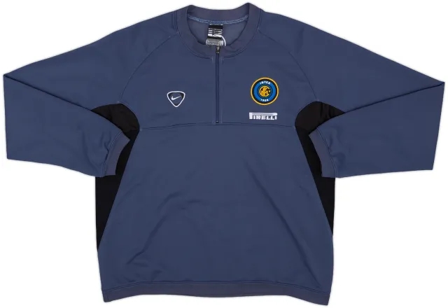 2000-01 Inter Milan Nike 1/4 Zip Sweat Top - 8/10 - (M)