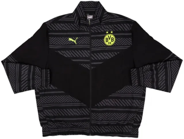 2021-22 Borussia Dortmund Puma Track Jacket - 8/10 - (XXL)