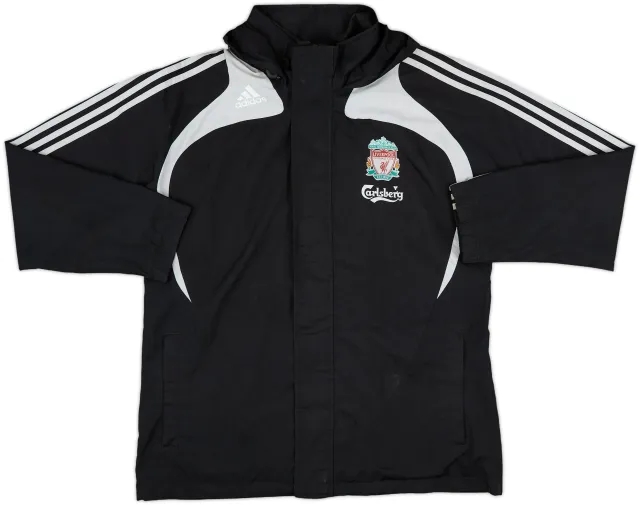 2008-09 Liverpool adidas Hooded Rain Jacket - 8/10 - (M/L)