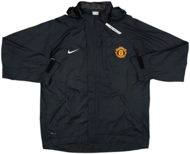 2007-08 Manchester United Nike Hooded Rain Jacket - 8/10 - (M)