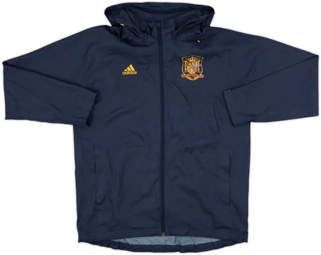 2009-10 Spain adidas Hooded Rain Jacket - 7/10 - (M)