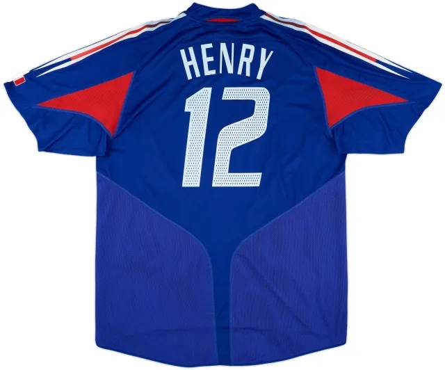 2004-06 France Home Shirt Henry #12 - 6/10 - (XL)