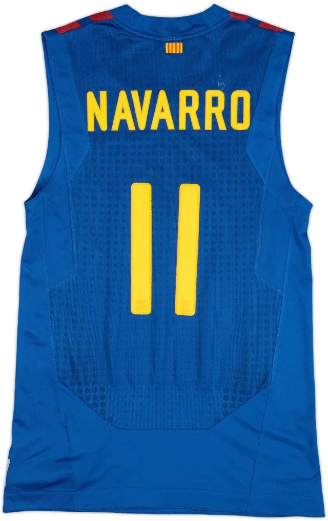 2011-12 FC Barcelona Basquet Home Jersey Navarro #11 - 5/10 - (S)