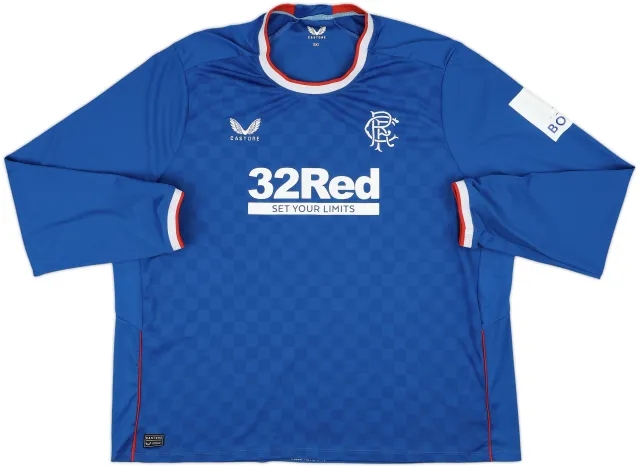 2022-23 Rangers Home L/S Shirt - 6/10 - (5XL)