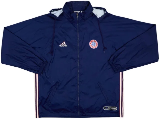 1999-00 Bayern Munich adidas Hooded Rain Jacket - 5/10 - (L)
