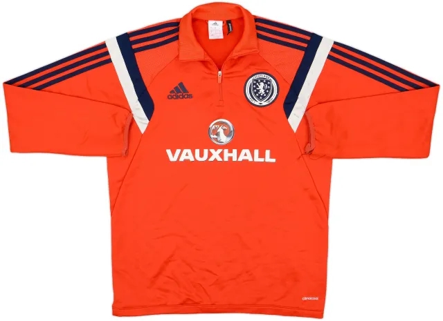 2014-15 Scotland adidas 1/4 Zip Drill Top - 6/10 - (M)