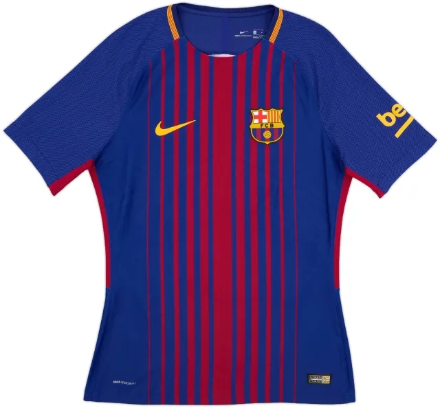 2017-18 Barcelona Authentic Home Shirt - 9/10 - (Women's M)