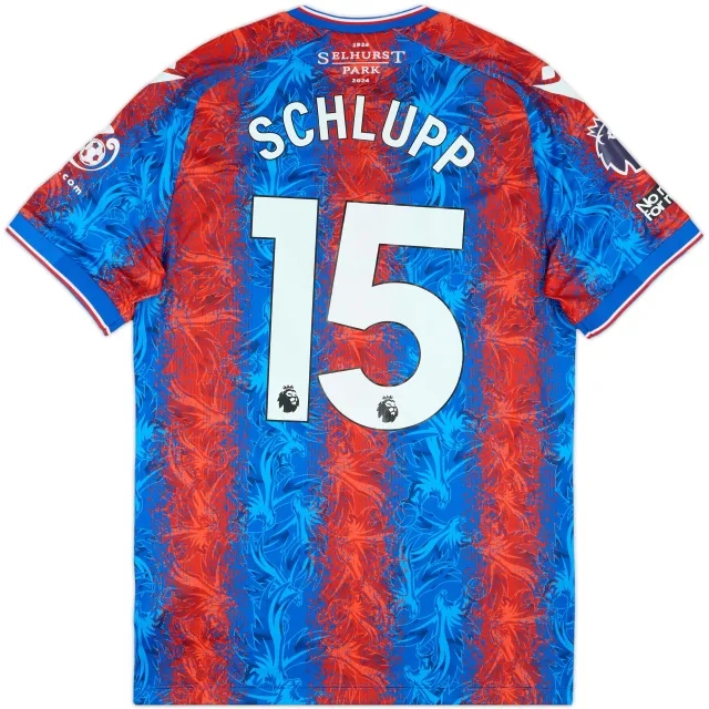 2024-25 Crystal Palace Match Issue Home Shirt Schlupp #15