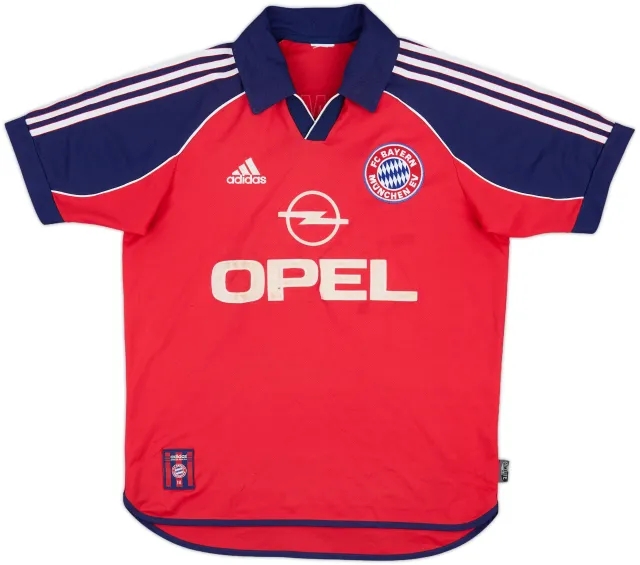 adidas Bayern Munich Mens SS Home Shirt 1999/01