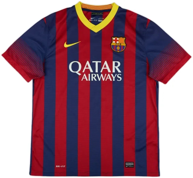 2013-14 Barcelona Home Shirt #5 - 8/10 - (L)