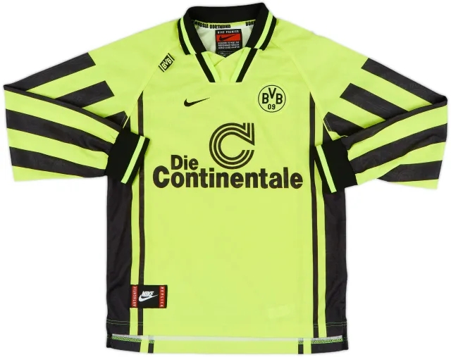 Nike Borussia Dortmund Boys LS Home Shirt 1996/97