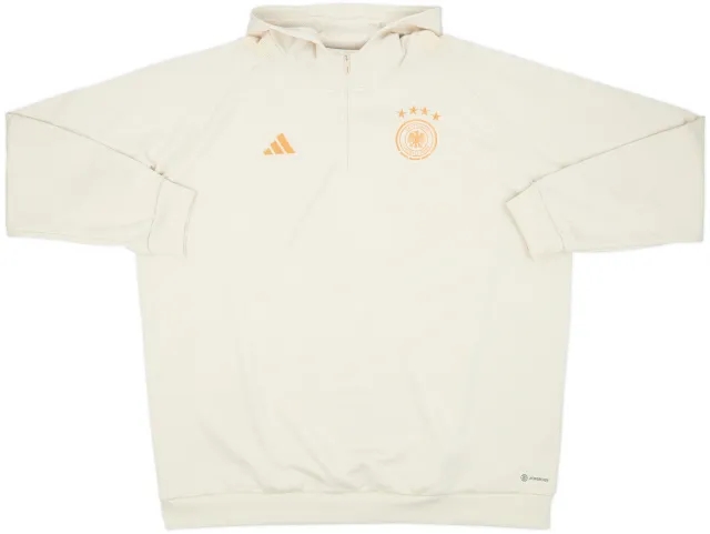 2022-23 Germany adidas 1/4 Zip Hooded Training Top - 8/10 - (3XL)