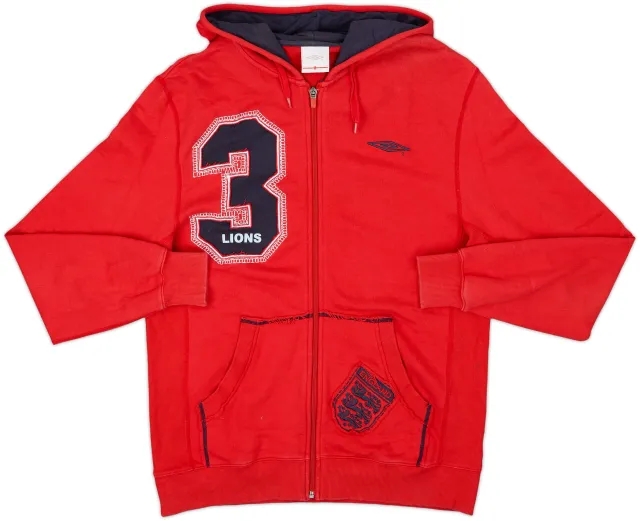 2007-09 England Umbro Hooded Track Jacket - 7/10 - (M)