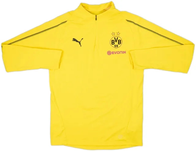 2017-18 Borussia Dortmund Puma 1/4 Zip Training Top - 8/10 - (M)