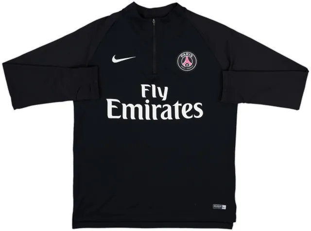 2018-19 Paris Saint-Germain Nike 1/4 Zip Drill Top - 8/10 - (L)