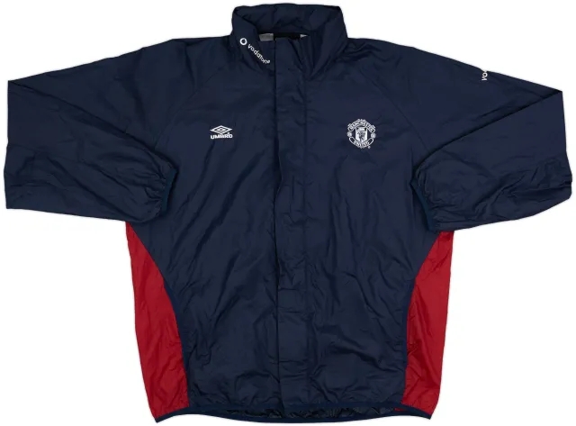 2000-02 Manchester United Umbro Hooded Rain Jacket - 8/10 - (XL)