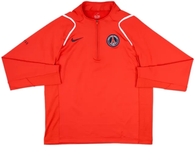 2006-07 Paris Saint-Germain Nike 1/4 Zip Drill Top - 8/10 - (L)