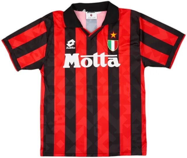 1992-93 AC Milan Home Shirt - 8/10 - (M)
