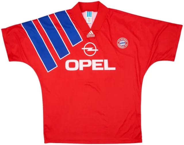 adidas Bayern Munich Mens SS Home Shirt 1991/93