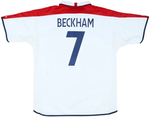 2003-05 England Home Shirt Beckham #7 - 5/10 - (XXL)