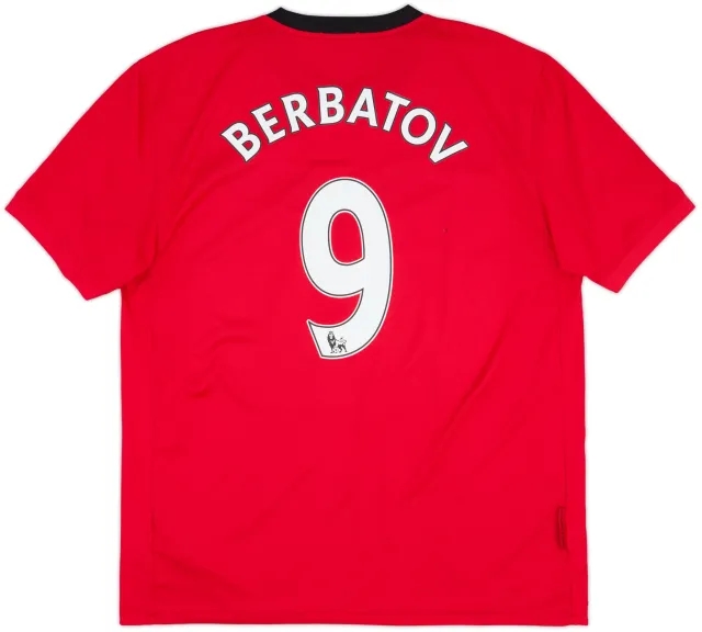 2009-10 Manchester United Home Shirt Berbatov #9 - 5/10 - (XL)