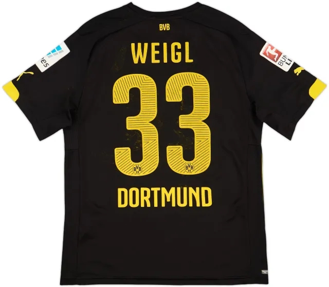 Puma Borussia Dortmund Mens SS Away Shirt 2014/16