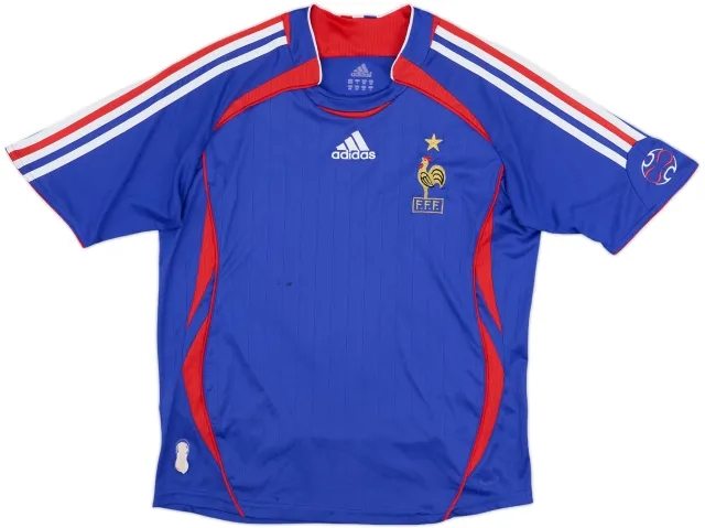 adidas France Boys SS Home Shirt 2006