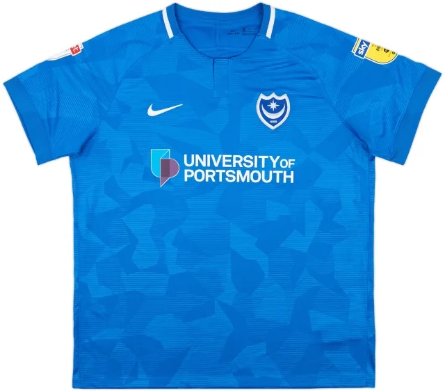 2018-19 Portsmouth Home Shirt - 7/10 - (XXL)
