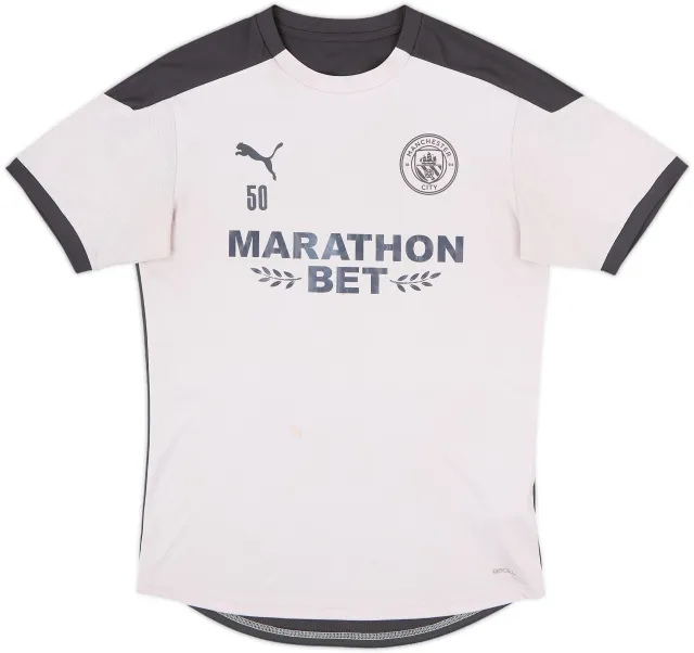 2020-21 Manchester City Puma Player Issue Training Shirt #50 - 7/10 - (M)